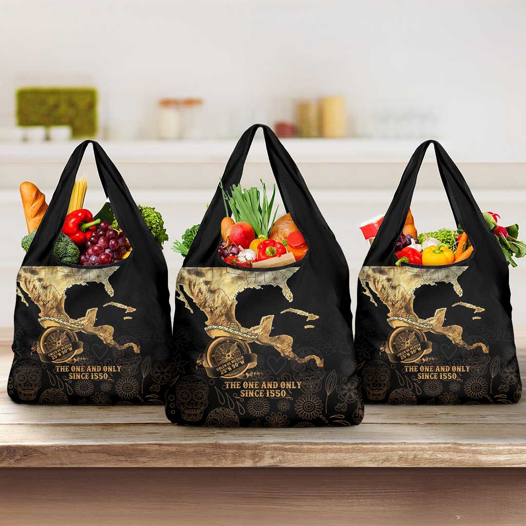 Gulf Of Mexico Grocery Bag Historic Gulf of Mexico Map Since 1550