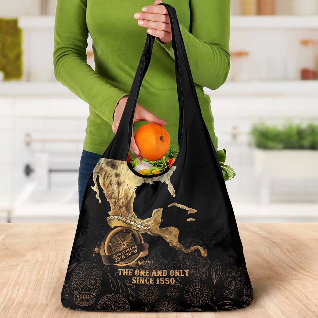 Gulf Of Mexico Grocery Bag Historic Gulf of Mexico Map Since 1550