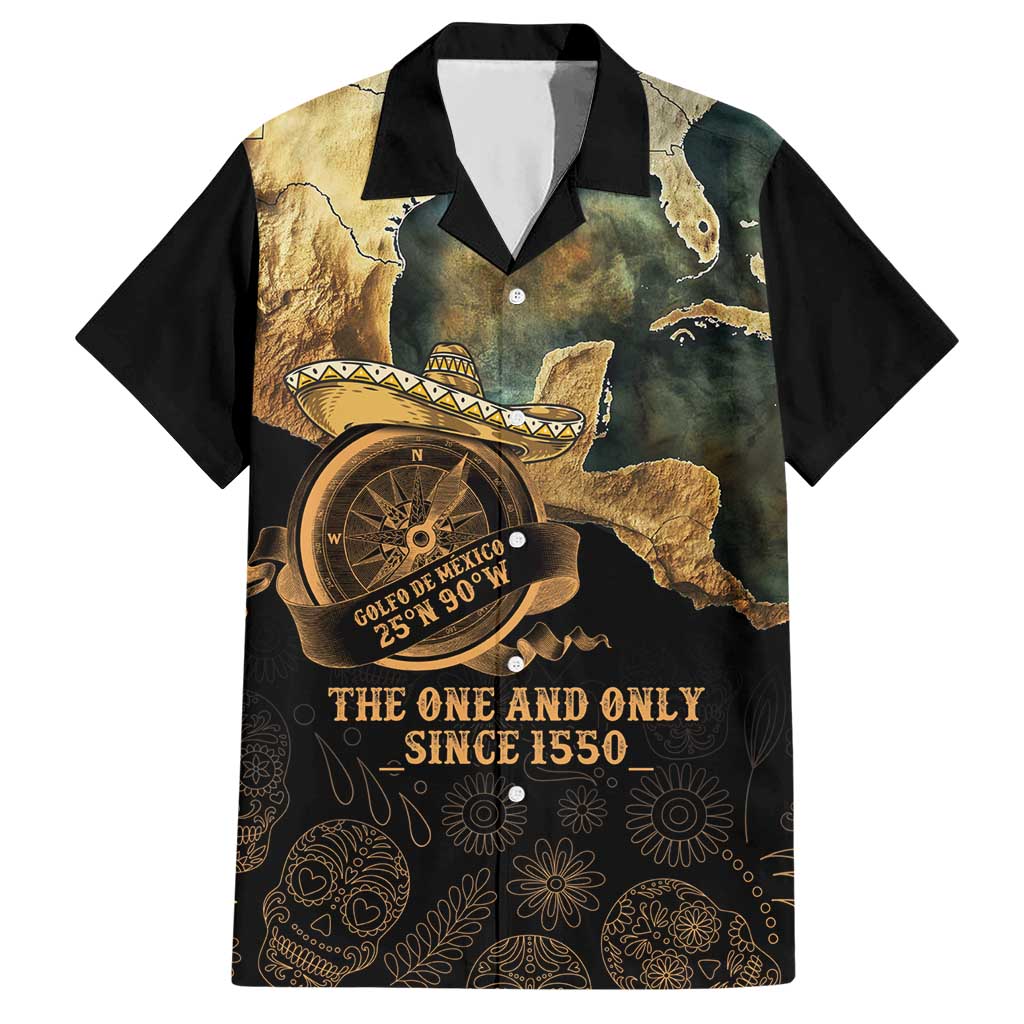 Gulf Of Mexico Hawaiian Shirt Historic Gulf of Mexico Map Since 1550