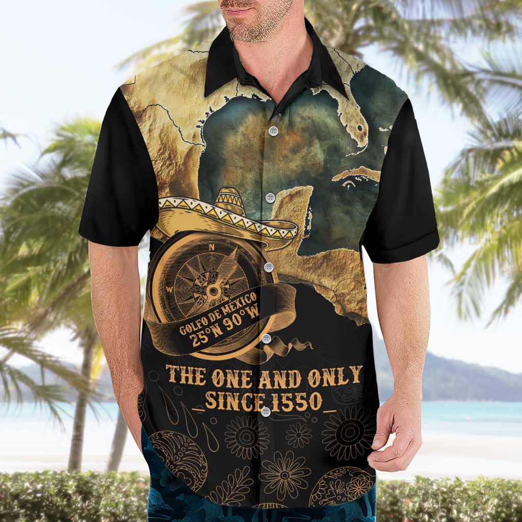 Gulf Of Mexico Hawaiian Shirt Historic Gulf of Mexico Map Since 1550