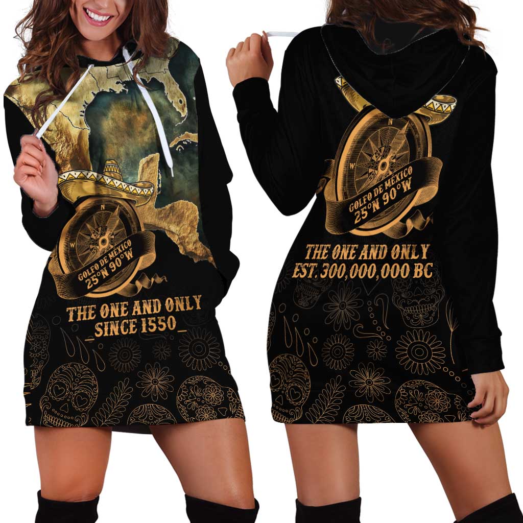 Gulf Of Mexico Hoodie Dress Historic Gulf of Mexico Map Since 1550