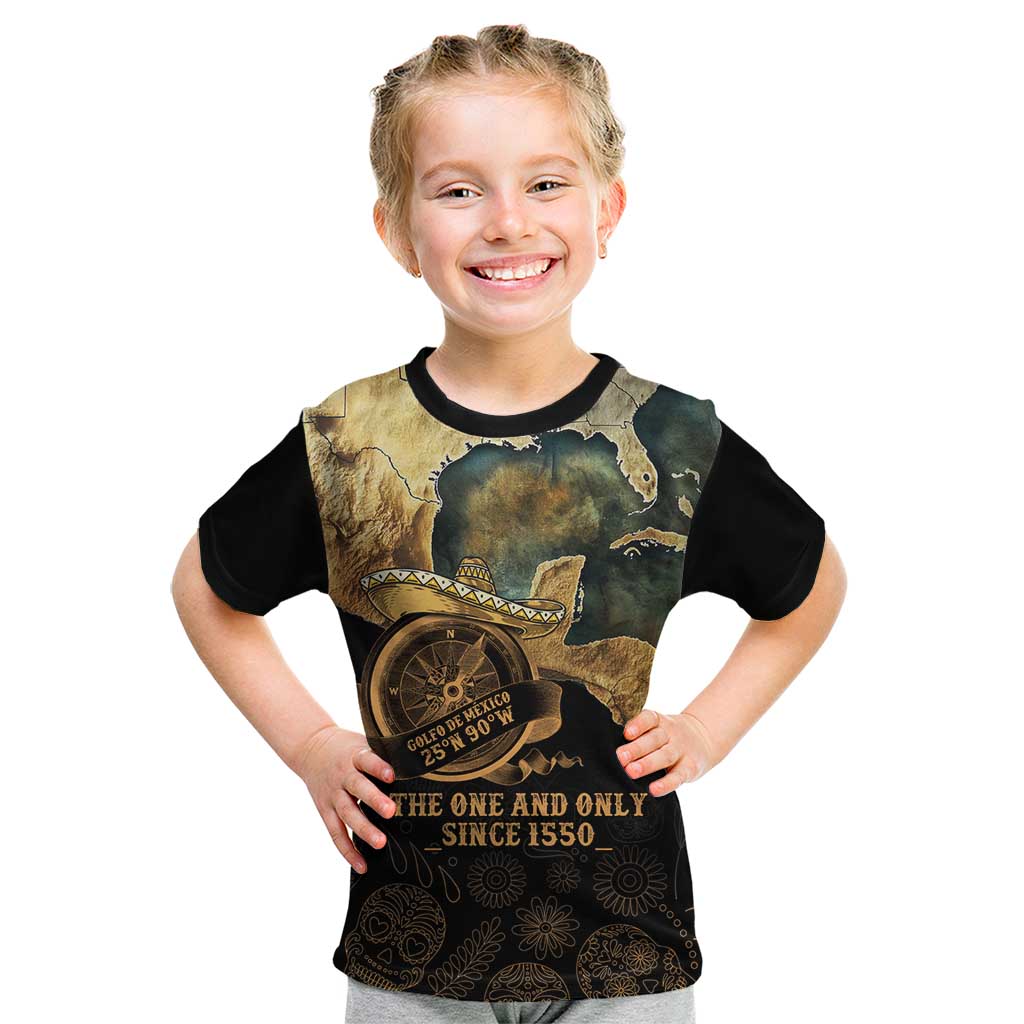 Gulf Of Mexico Kid T Shirt Historic Gulf of Mexico Map Since 1550