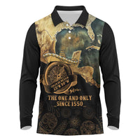 Gulf Of Mexico Long Sleeve Polo Shirt Historic Gulf of Mexico Map Since 1550