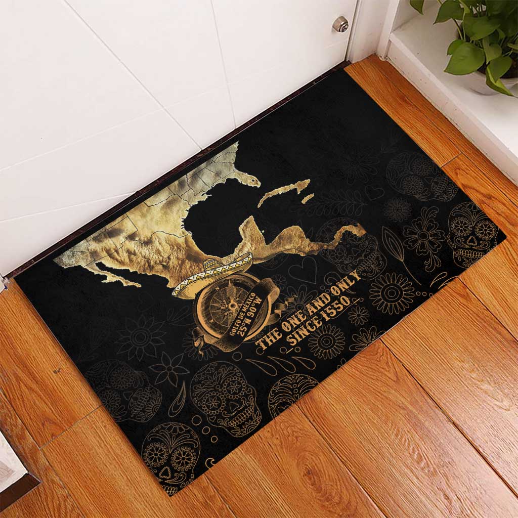 Gulf Of Mexico Rubber Doormat Historic Gulf of Mexico Map Since 1550