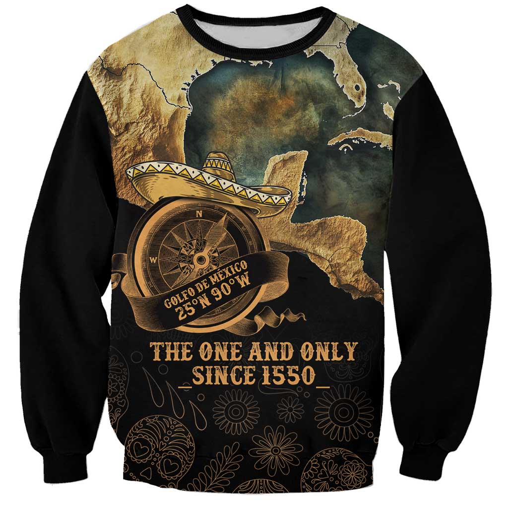 Gulf Of Mexico Sweatshirt Historic Gulf of Mexico Map Since 1550