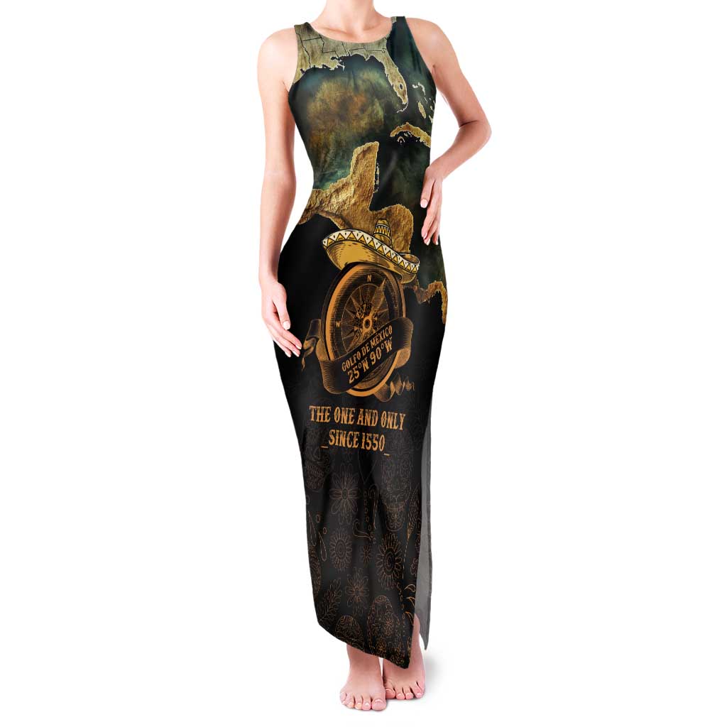 Gulf Of Mexico Tank Maxi Dress Historic Gulf of Mexico Map Since 1550