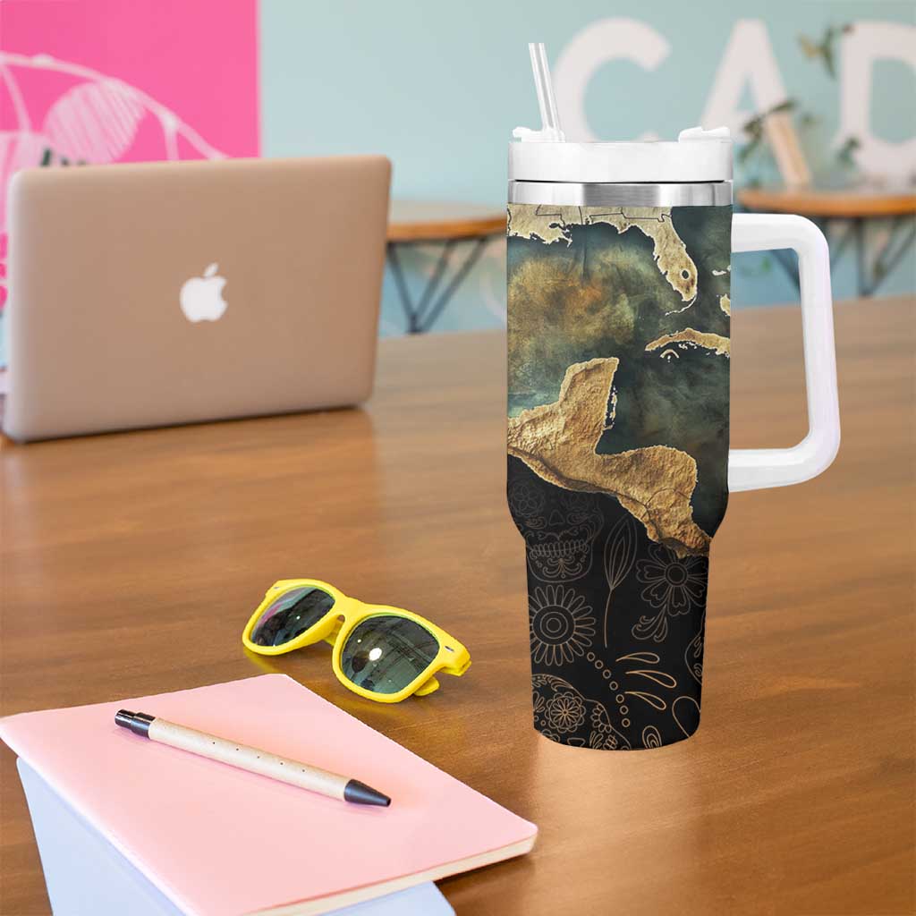 Gulf Of Mexico Tumbler With Handle Historic Gulf of Mexico Map Since 1550