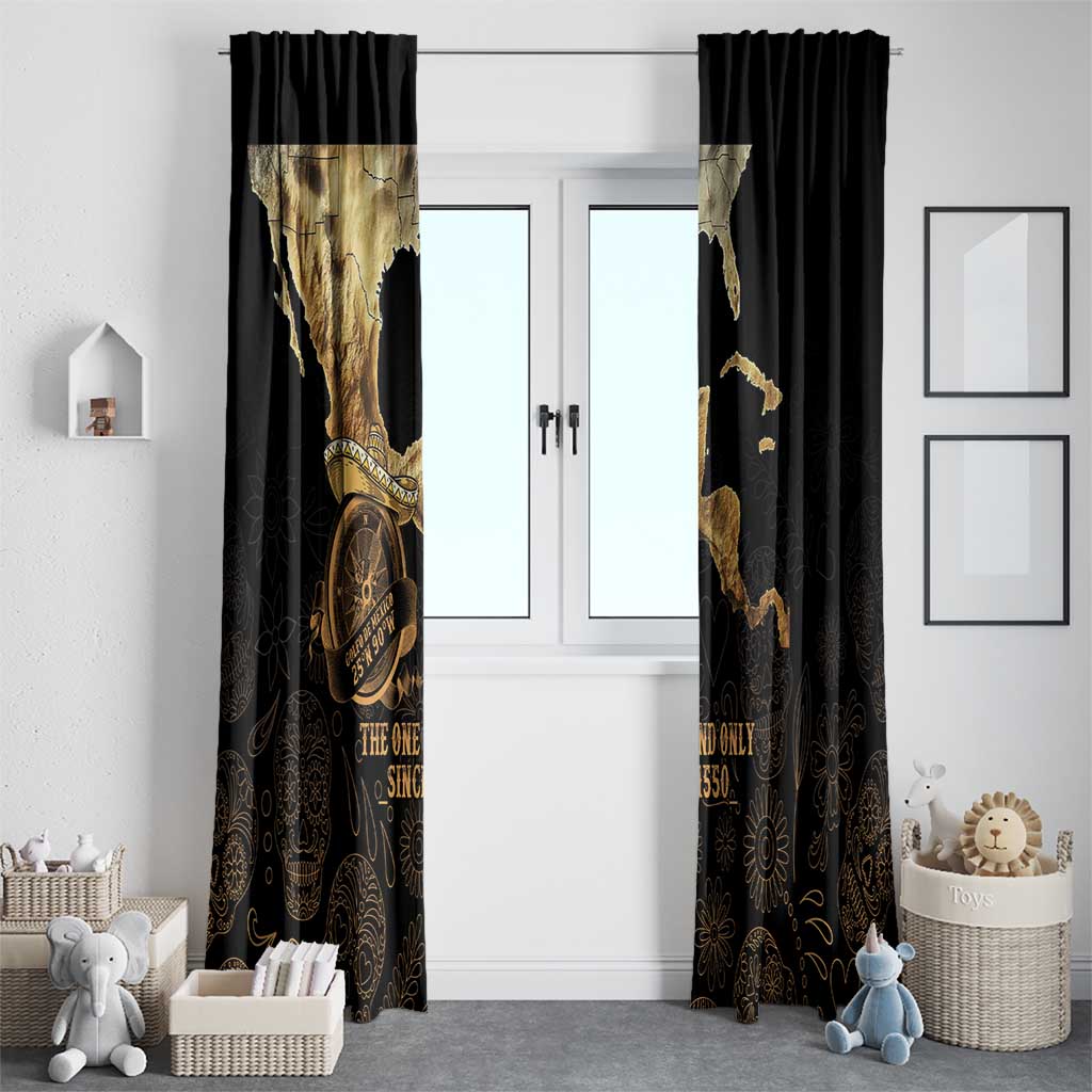 Gulf Of Mexico Window Curtain Historic Gulf of Mexico Map Since 1550