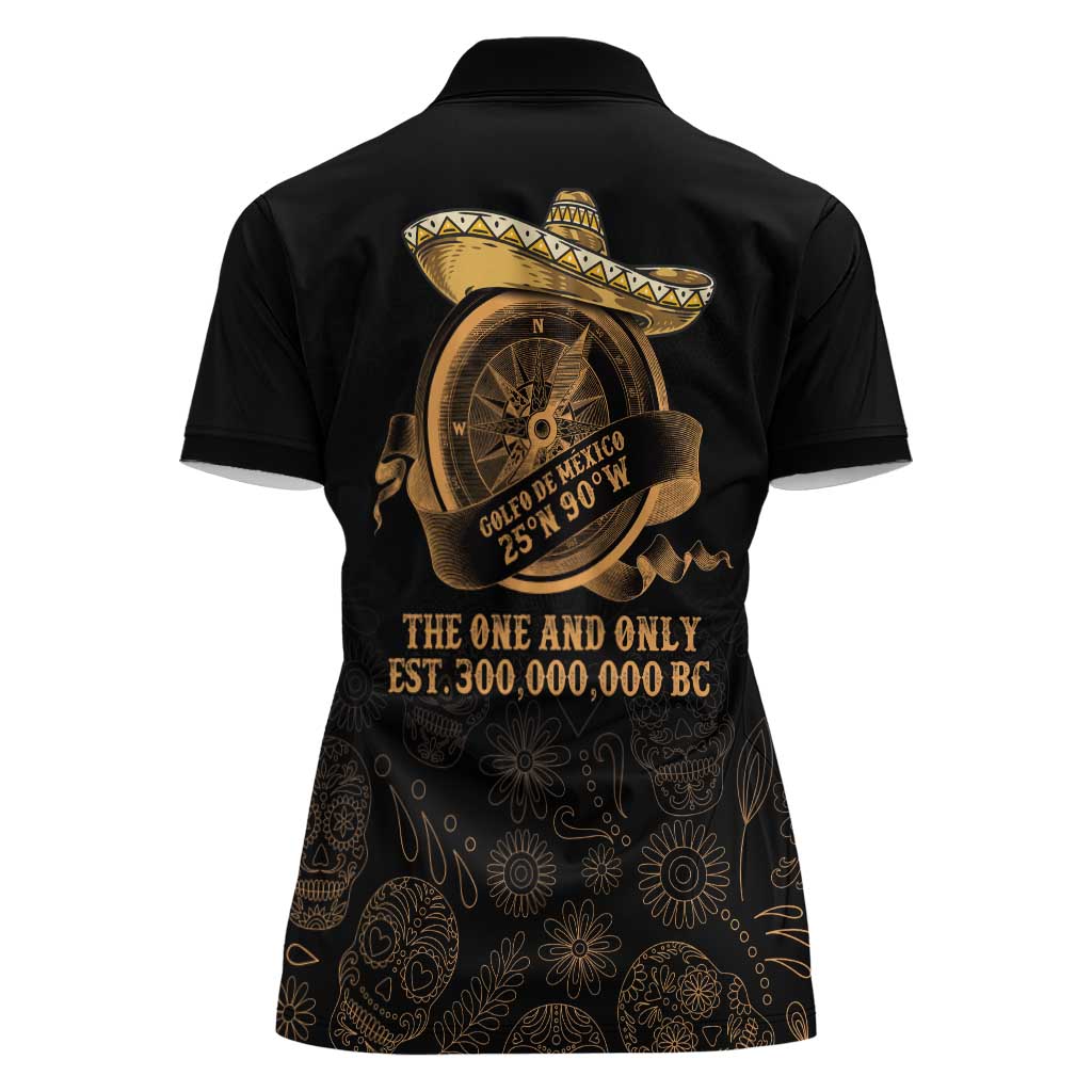 Gulf Of Mexico Women Polo Shirt Historic Gulf of Mexico Map Since 1550