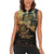 Gulf Of Mexico Women Sleeveless Polo Shirt Historic Gulf of Mexico Map Since 1550