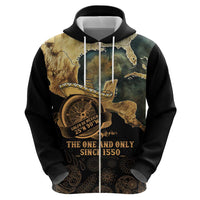 Gulf Of Mexico Zip Hoodie Historic Gulf of Mexico Map Since 1550