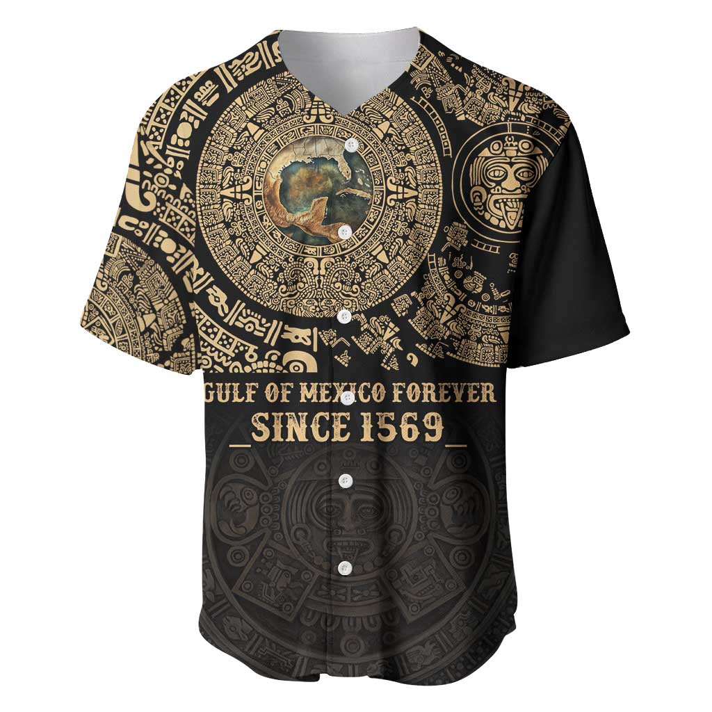 Gulf of Mexico Personalized Baseball Jersey Since 1569 Aztec Vingtage