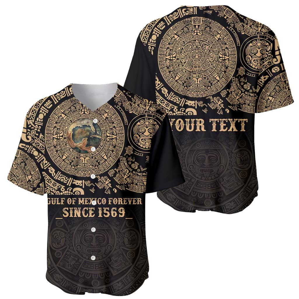 Gulf of Mexico Personalized Baseball Jersey Since 1569 Aztec Vingtage