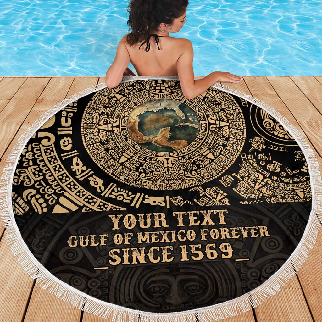Gulf of Mexico Personalized Beach Blanket Since 1569 Aztec Vingtage