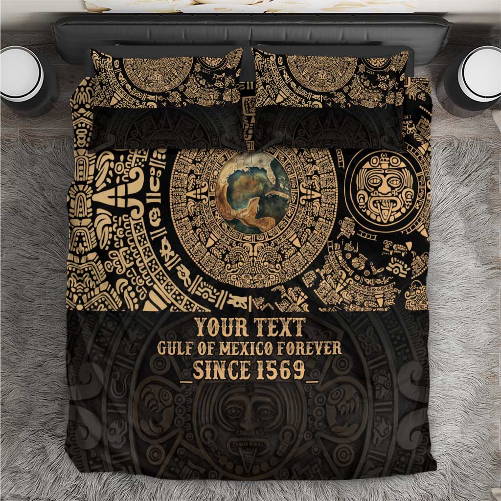 Gulf of Mexico Personalized Bedding Set Since 1569 Aztec Vingtage