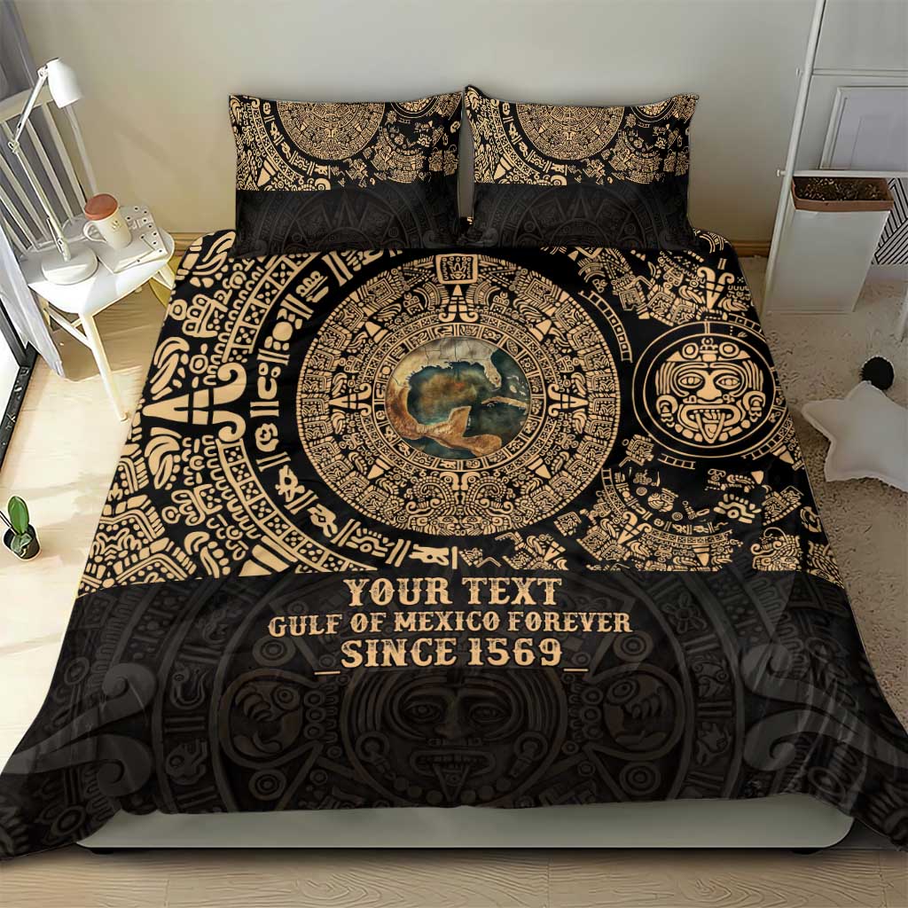 Gulf of Mexico Personalized Bedding Set Since 1569 Aztec Vingtage