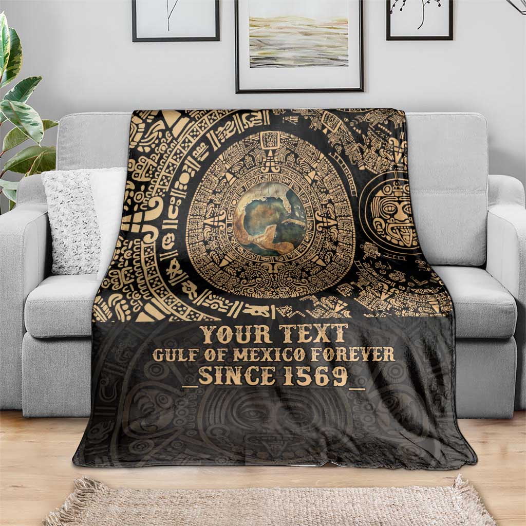 Gulf of Mexico Personalized Blanket Since 1569 Aztec Vingtage