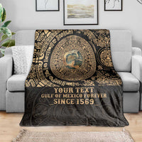 Gulf of Mexico Personalized Blanket Since 1569 Aztec Vingtage