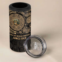 Gulf of Mexico Personalized 4 in 1 Can Cooler Tumbler Since 1569 Aztec Vingtage