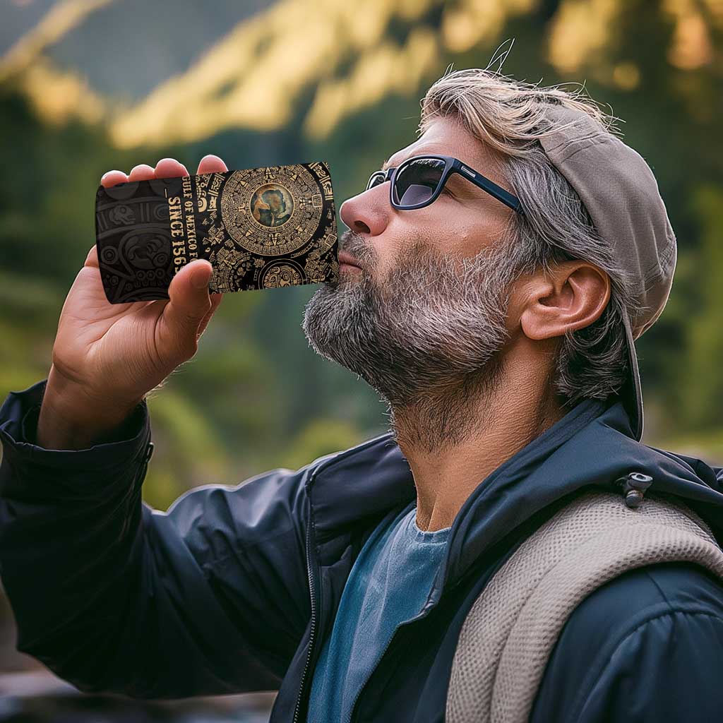 Gulf of Mexico Personalized 4 in 1 Can Cooler Tumbler Since 1569 Aztec Vingtage