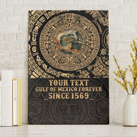 Gulf of Mexico Personalized Canvas Wall Art Since 1569 Aztec Vingtage