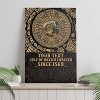 Gulf of Mexico Personalized Canvas Wall Art Since 1569 Aztec Vingtage