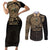 Gulf of Mexico Personalized Couples Matching Short Sleeve Bodycon Dress and Long Sleeve Button Shirt Since 1569 Aztec Vingtage