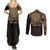 Gulf of Mexico Personalized Couples Matching Summer Maxi Dress and Long Sleeve Button Shirt Since 1569 Aztec Vingtage