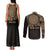 Gulf of Mexico Personalized Couples Matching Tank Maxi Dress and Long Sleeve Button Shirt Since 1569 Aztec Vingtage