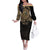 Gulf of Mexico Personalized Family Matching Off The Shoulder Long Sleeve Dress and Hawaiian Shirt Since 1569 Aztec Vingtage