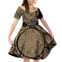 Gulf of Mexico Personalized Family Matching Off Shoulder Short Dress and Hawaiian Shirt Since 1569 Aztec Vingtage