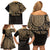 Gulf of Mexico Personalized Family Matching Off Shoulder Short Dress and Hawaiian Shirt Since 1569 Aztec Vingtage