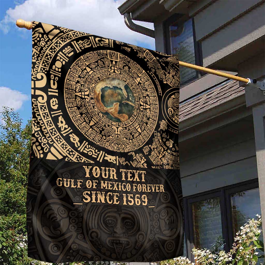 Gulf of Mexico Personalized Garden Flag Since 1569 Aztec Vingtage