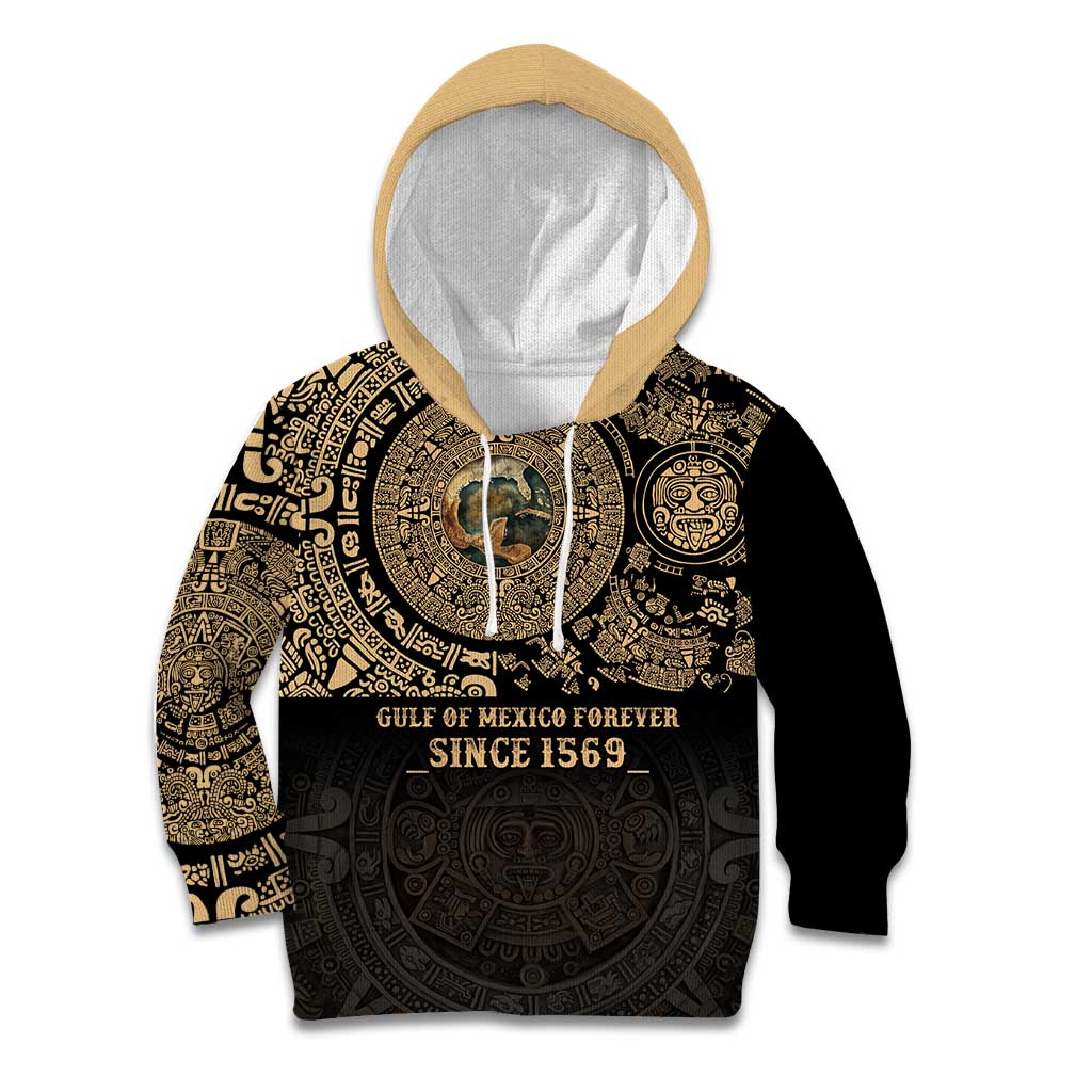 Gulf of Mexico Personalized Kid Hoodie Since 1569 Aztec Vingtage