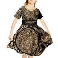 Gulf of Mexico Personalized Kid Short Sleeve Dress Since 1569 Aztec Vingtage