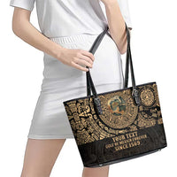 Gulf of Mexico Personalized Leather Tote Bag Since 1569 Aztec Vingtage