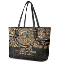 Gulf of Mexico Personalized Leather Tote Bag Since 1569 Aztec Vingtage