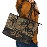 Gulf of Mexico Personalized Leather Tote Bag Since 1569 Aztec Vingtage
