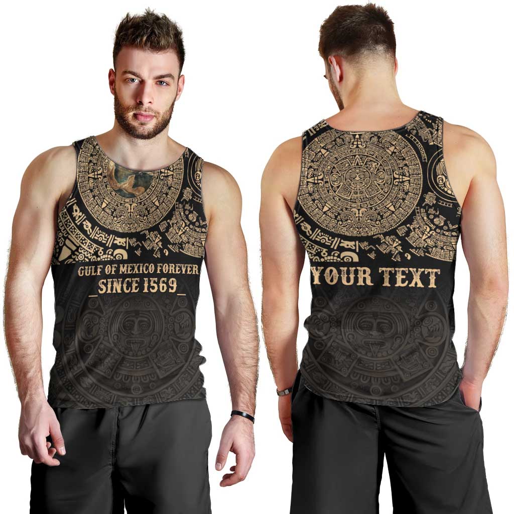 Gulf of Mexico Personalized Men Tank Top Since 1569 Aztec Vingtage