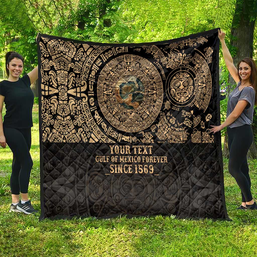 Gulf of Mexico Personalized Quilt Since 1569 Aztec Vingtage