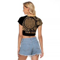 Gulf of Mexico Personalized Raglan Cropped T Shirt Since 1569 Aztec Vingtage