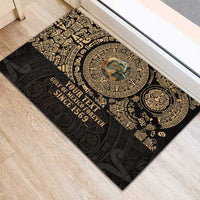 Gulf of Mexico Personalized Rubber Doormat Since 1569 Aztec Vingtage