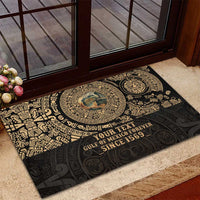 Gulf of Mexico Personalized Rubber Doormat Since 1569 Aztec Vingtage