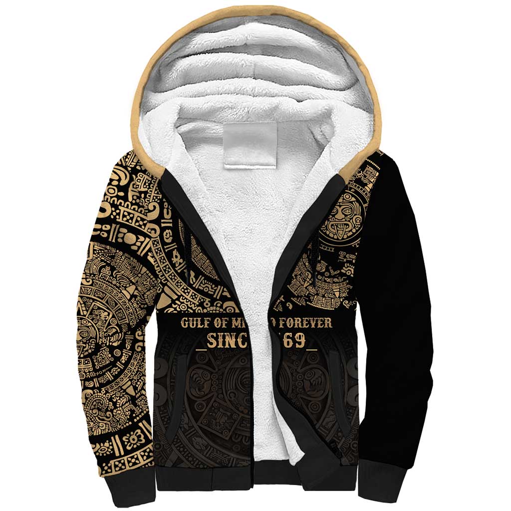 Gulf of Mexico Personalized Sherpa Hoodie Since 1569 Aztec Vingtage