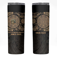Gulf of Mexico Personalized Skinny Tumbler Since 1569 Aztec Vingtage