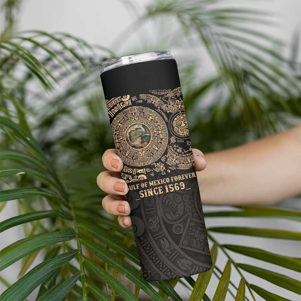 Gulf of Mexico Personalized Skinny Tumbler Since 1569 Aztec Vingtage