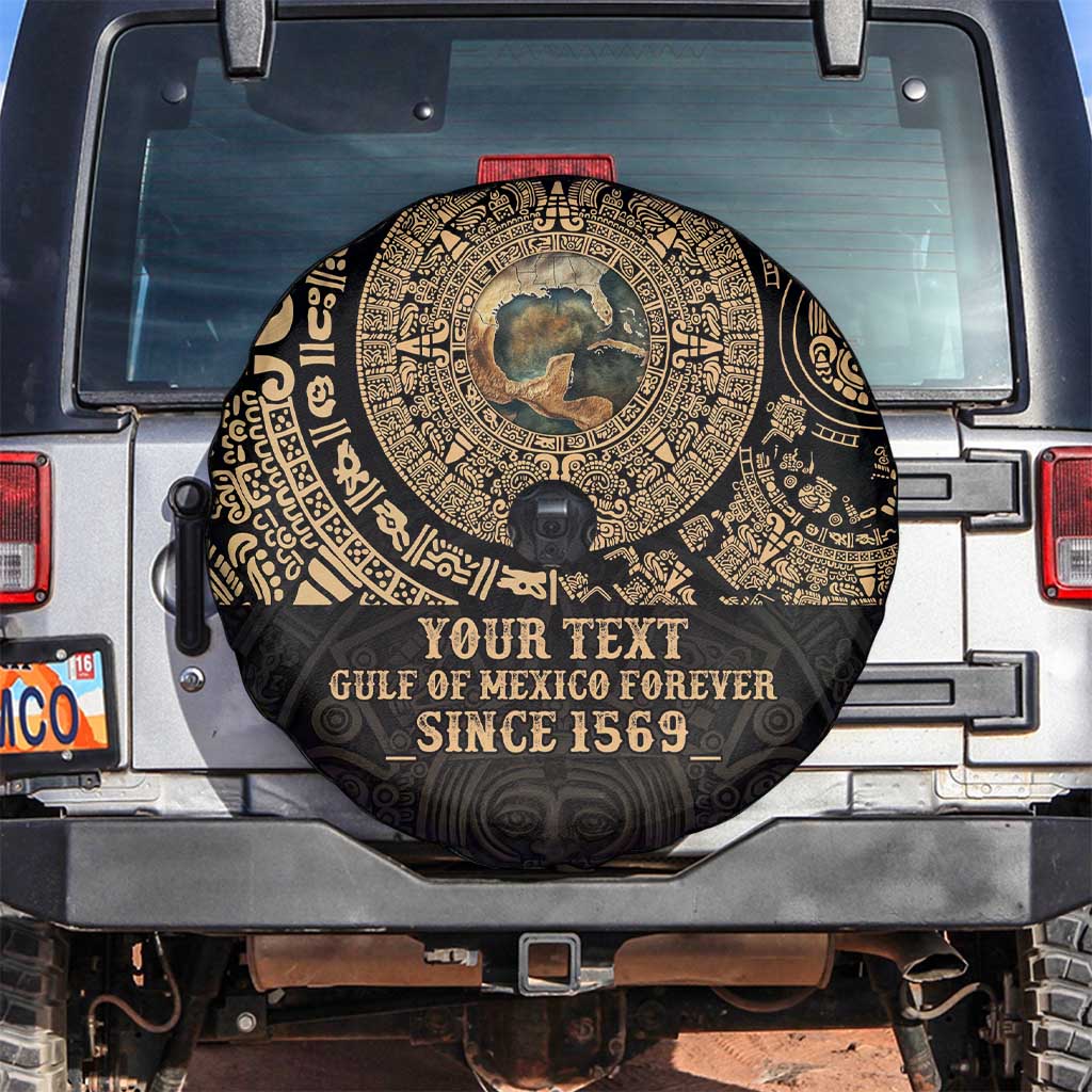Gulf of Mexico Personalized Spare Tire Cover Since 1569 Aztec Vingtage