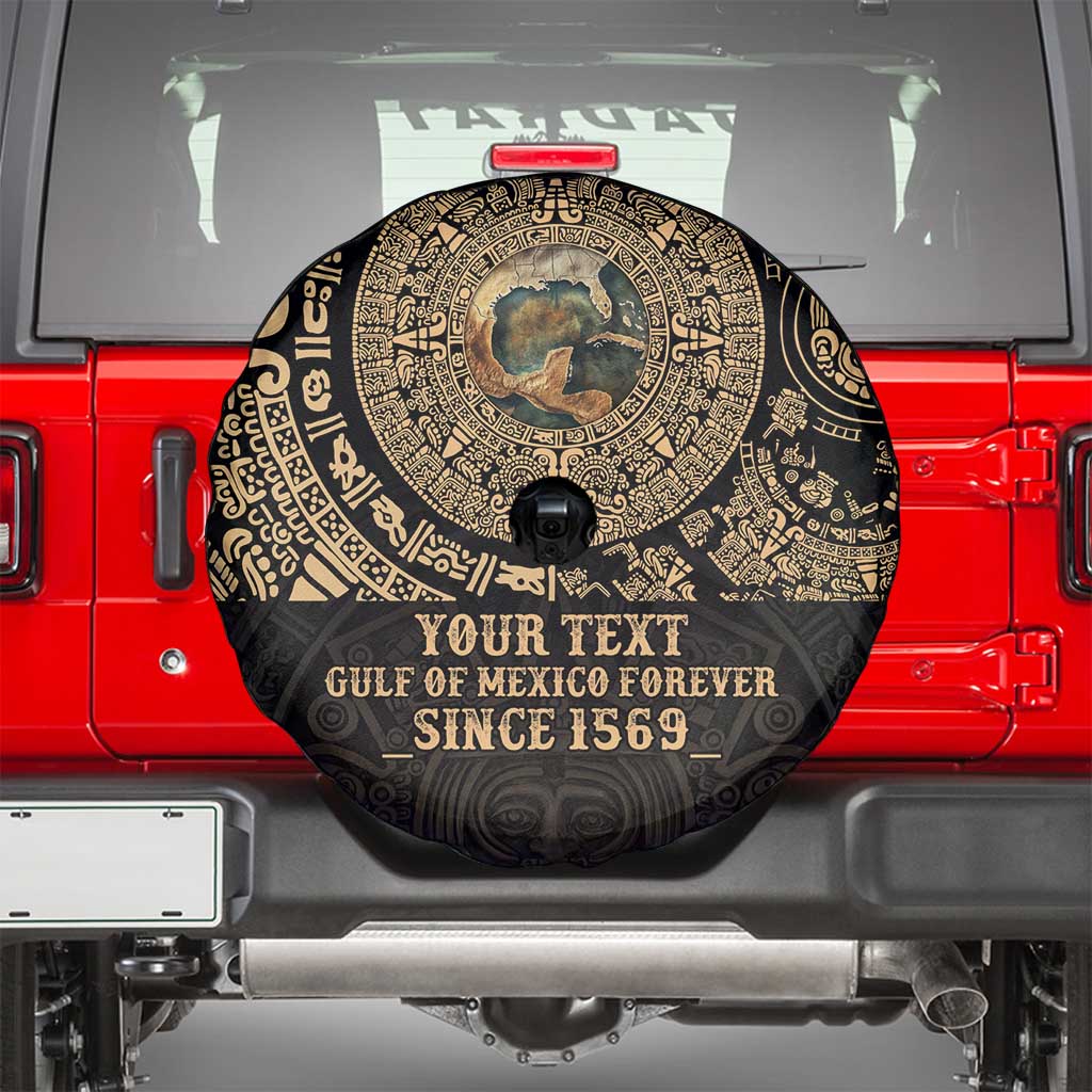 Gulf of Mexico Personalized Spare Tire Cover Since 1569 Aztec Vingtage