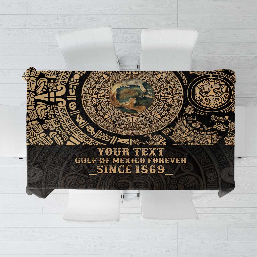 Gulf of Mexico Personalized Tablecloth Since 1569 Aztec Vingtage