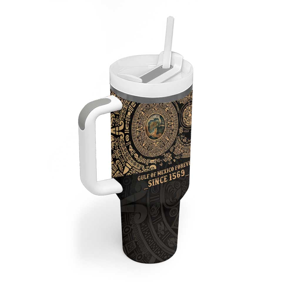 Gulf of Mexico Personalized Tumbler With Handle Since 1569 Aztec Vingtage